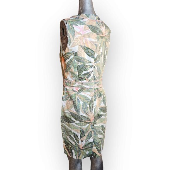 Brooks Brothers Green Tropical Floral Shift Dress 10 - Picture 9 of 11